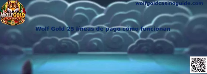 Imagen informativa de Wolf Gold para aprender a identificar sus 25 líneas de pago