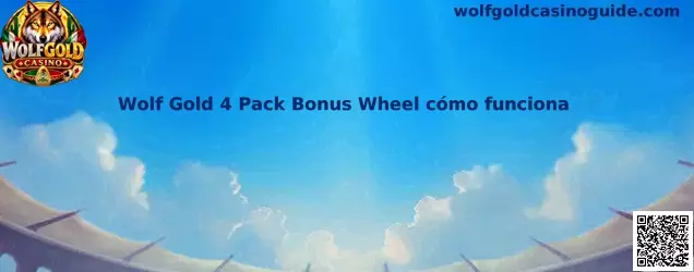 Referencia visual de Wolf Gold 4 Pack Bonus Wheel para identificar la rueda de premios y sus funciones de bonificación